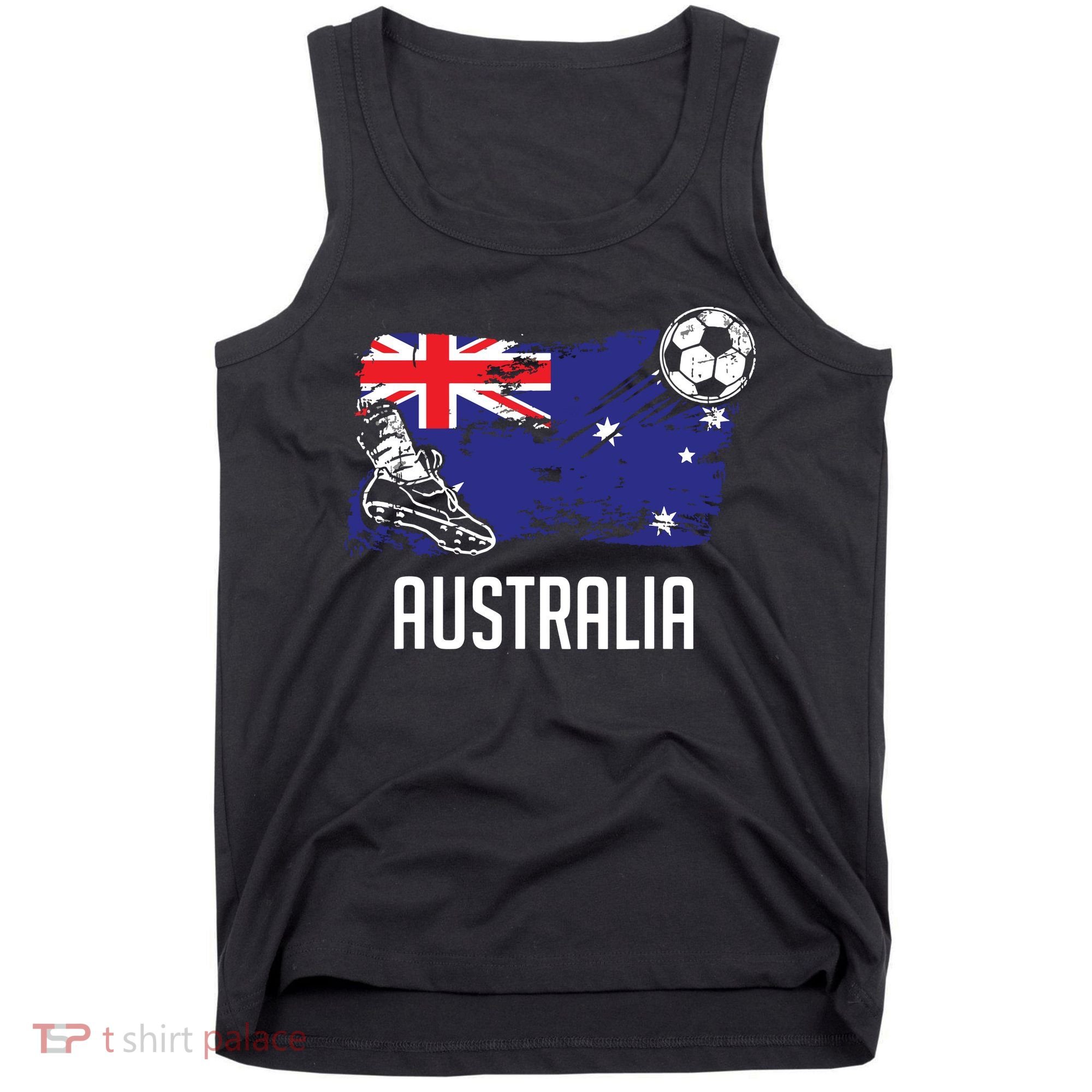 Australia Flag Jersey Australian Soccer Team Australian Tank Top
