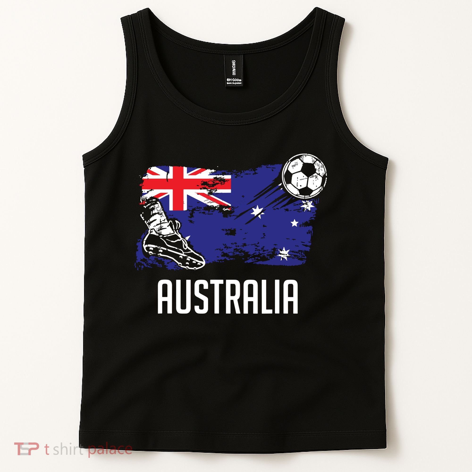 Australia Flag Jersey Australian Soccer Team Australian Tank Top