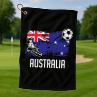 Australia Flag Jersey Australian Soccer Team Australian Golf Towel thumb 1