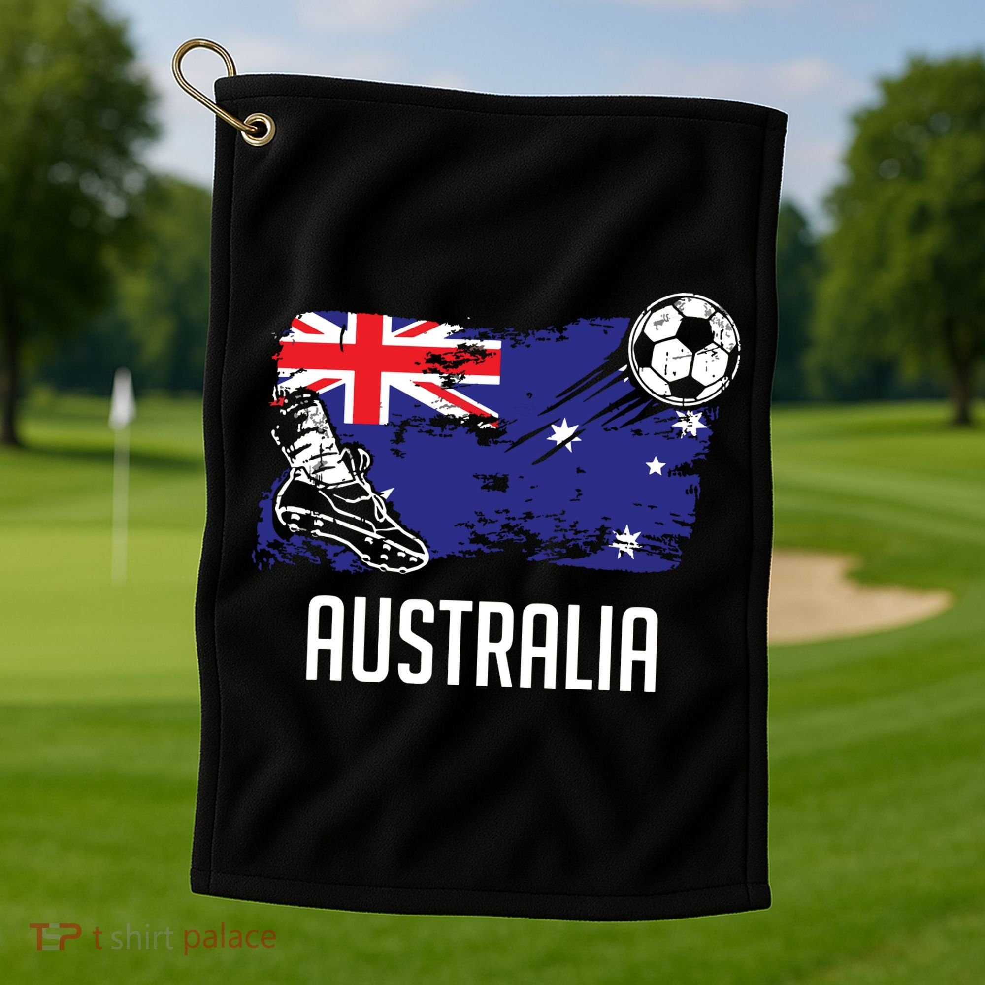 Australia Flag Jersey Australian Soccer Team Australian Golf Towel