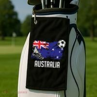 Australia Flag Jersey Australian Soccer Team Australian Golf Towel thumb 2