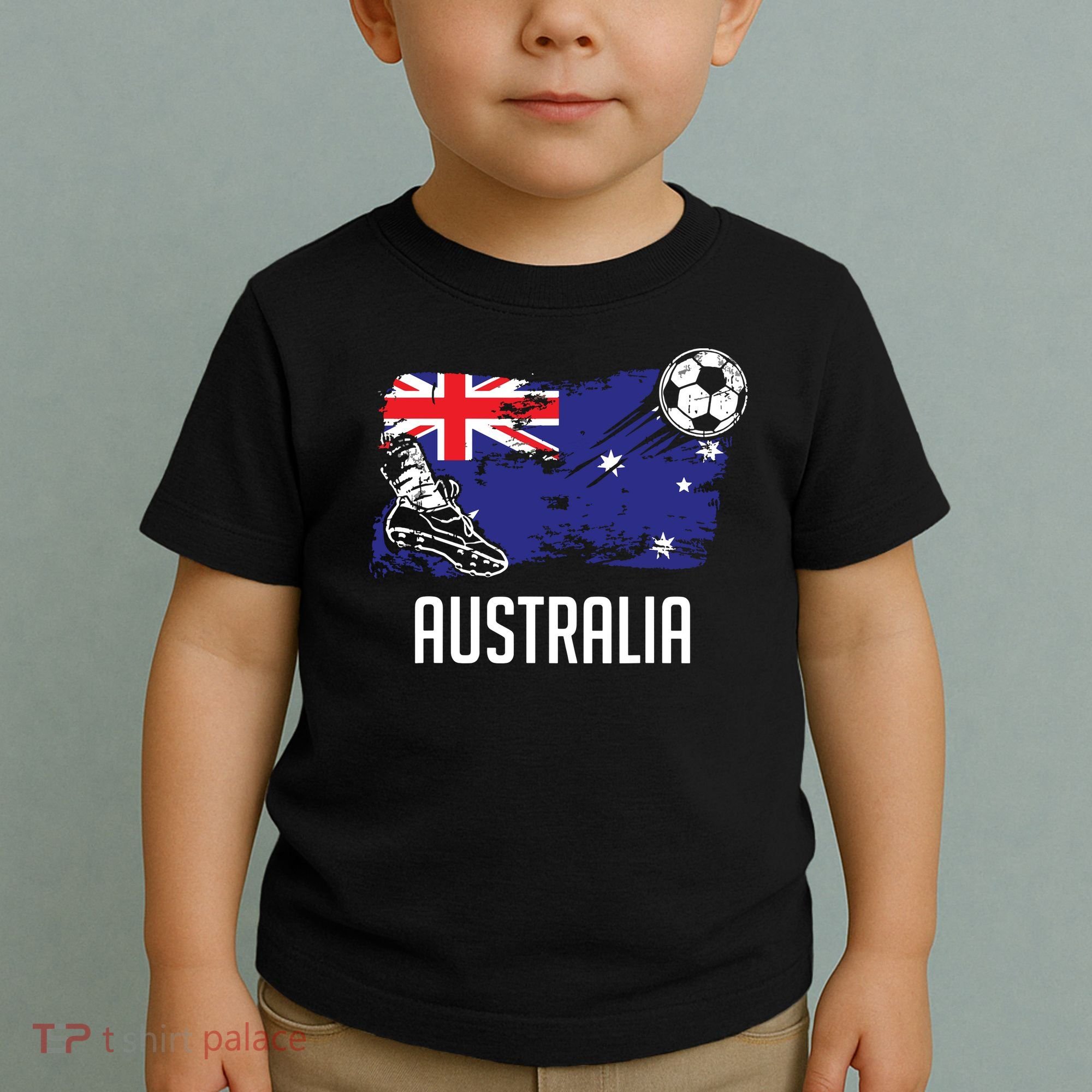 Australia Flag Jersey Australian Soccer Team Australian Toddler T-Shirt
