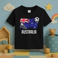 Australia Flag Jersey Australian Soccer Team Australian Toddler T-Shirt thumb 3