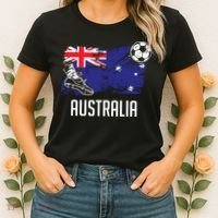 Australia Flag Jersey Australian Soccer Team Australian Women's T-Shirt thumb 2
