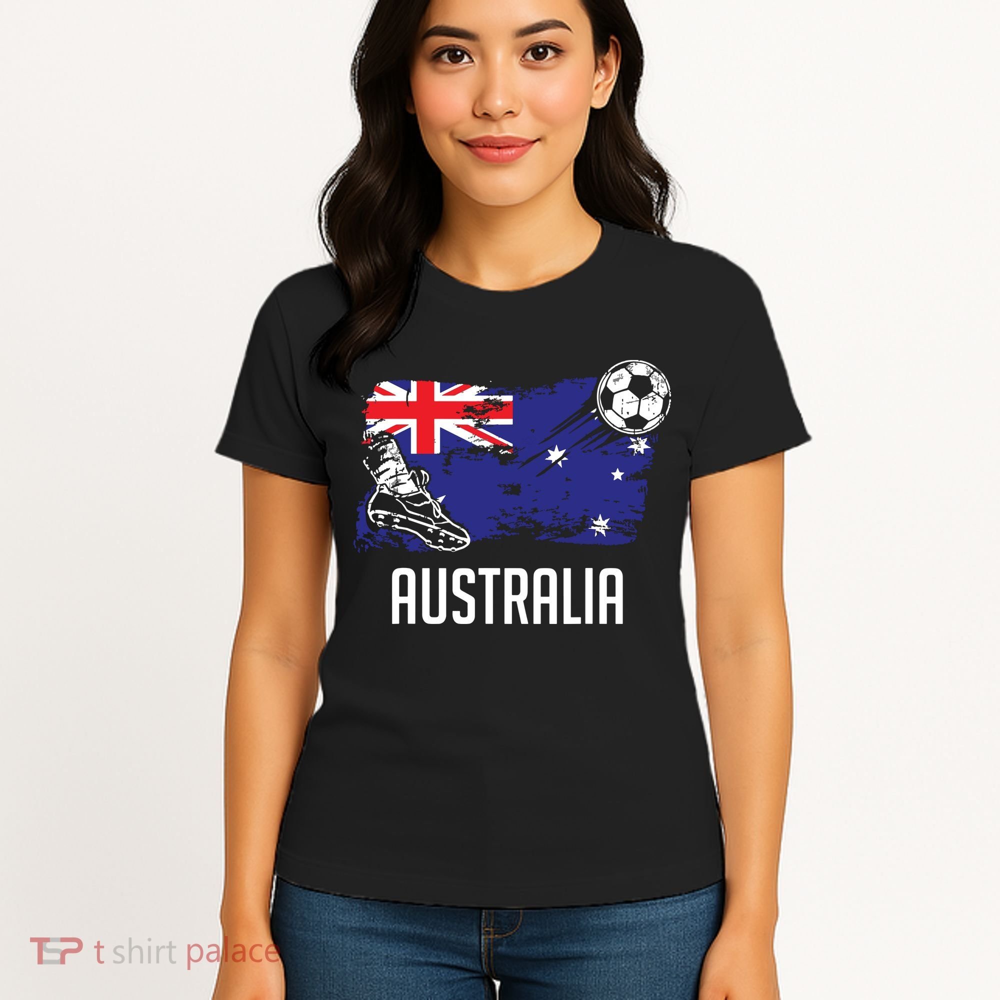 Australia Flag Jersey Australian Soccer Team Australian Women's T-Shirt
