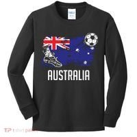 Australia Flag Jersey Australian Soccer Team Australian Kids Long Sleeve Shirt thumb 0