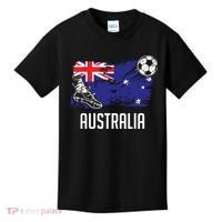 Australia Flag Jersey Australian Soccer Team Australian Kids T-Shirt thumb 0