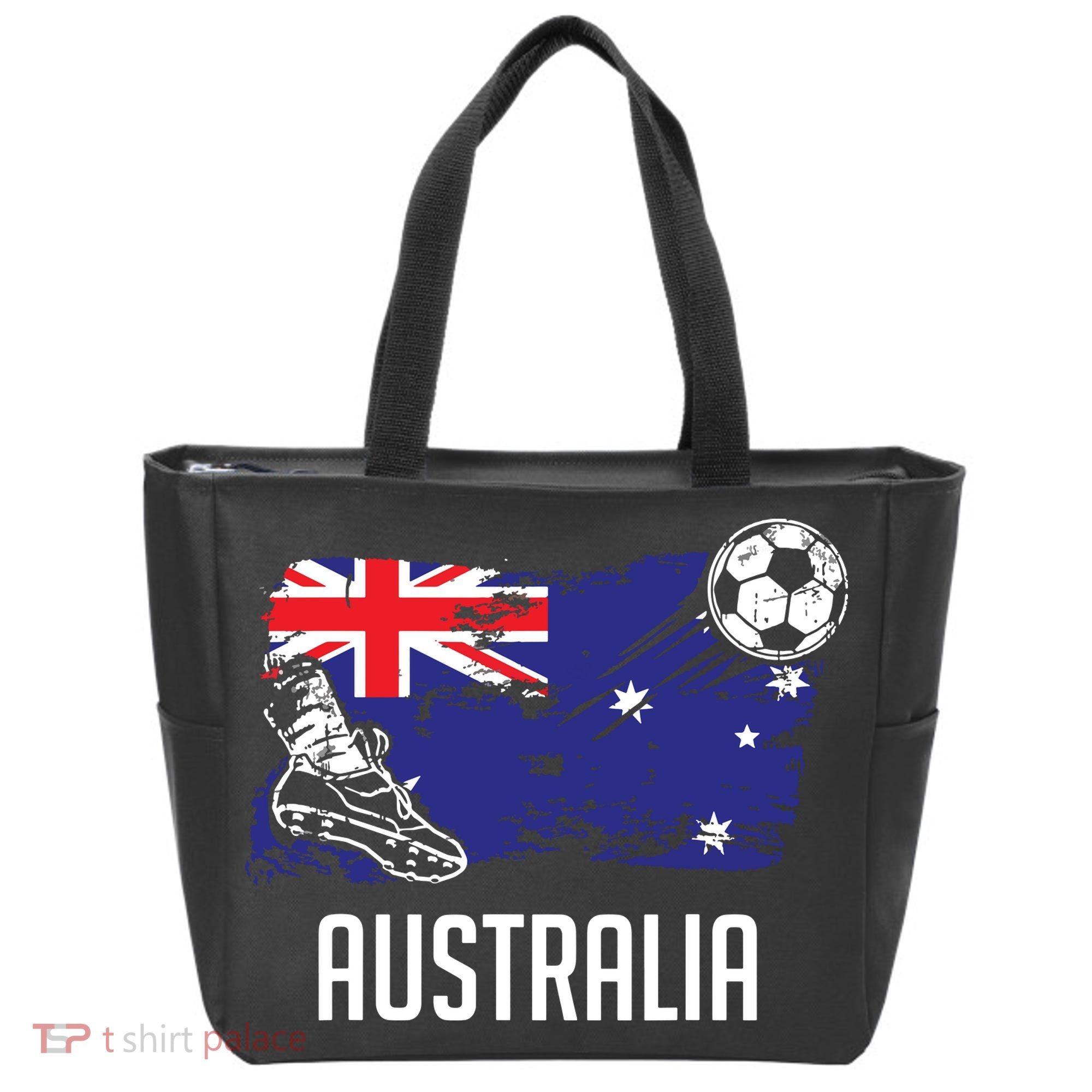 Australia Flag Jersey Australian Soccer Team Australian Tote Bag