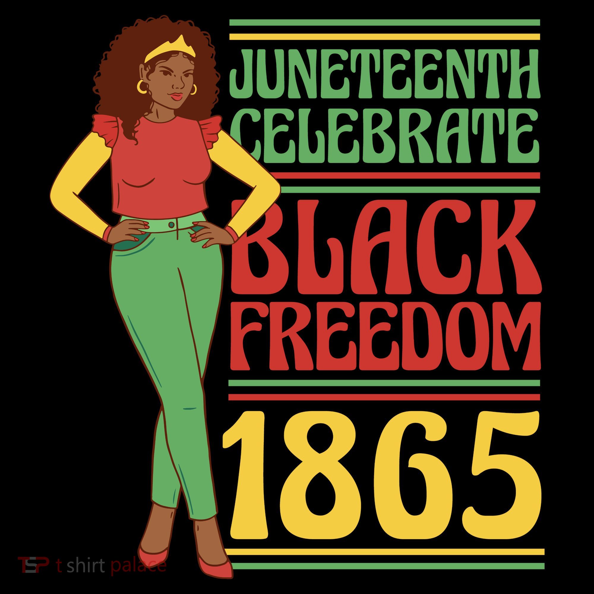 African Female Juneteenth Celebrate Black Freedom 1865 Coffee Mug