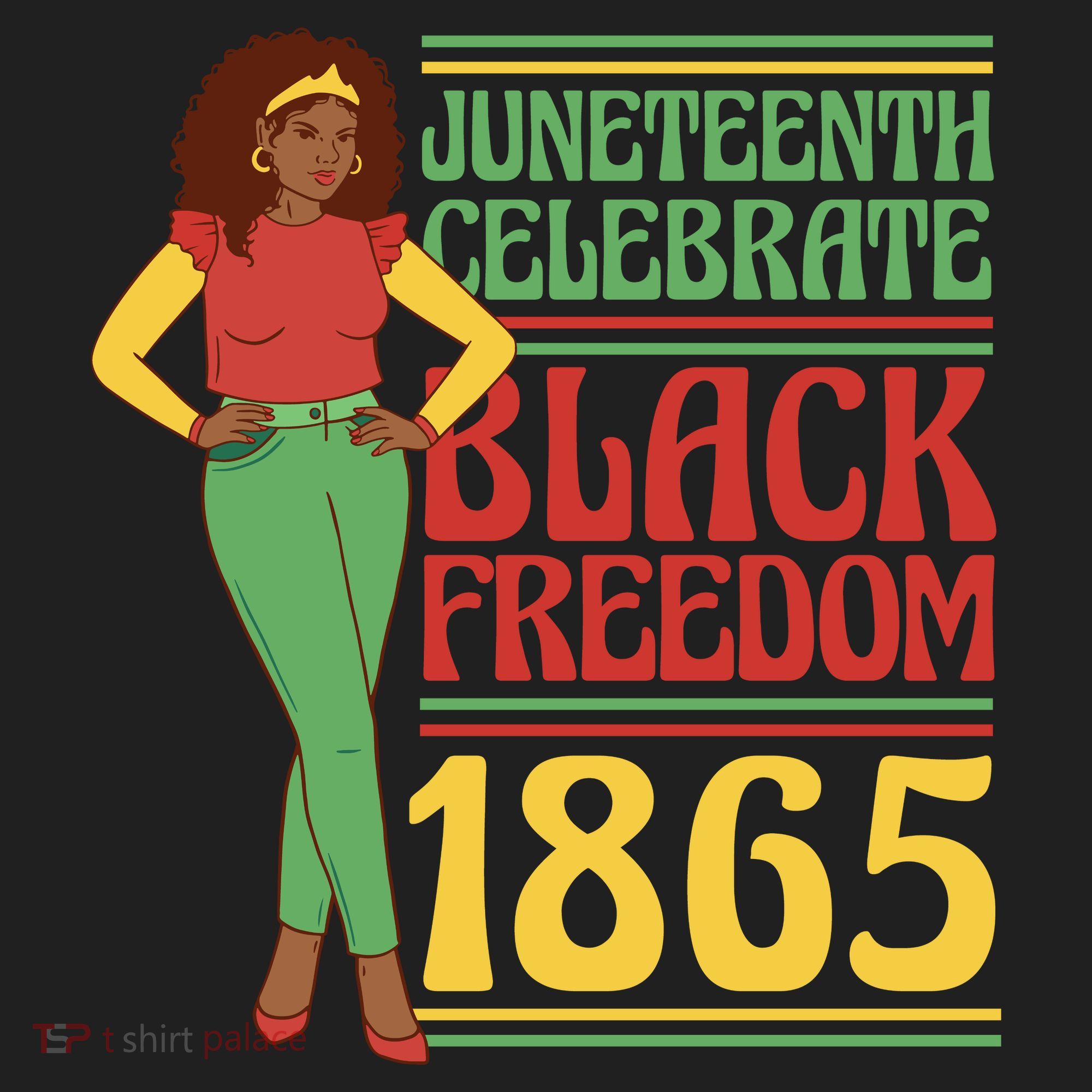 African Female Juneteenth Celebrate Black Freedom 1865 Beanie
