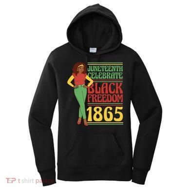 African Female Juneteenth Celebrate Black Freedom 1865 Women's Hoodie