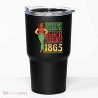 African Female Juneteenth Celebrate Black Freedom 1865 Tumbler thumb 0