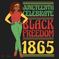 African Female Juneteenth Celebrate Black Freedom 1865 Tumbler thumb 3