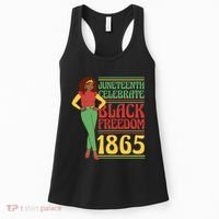 African Female Juneteenth Celebrate Black Freedom 1865 Women's Tank Top thumb 0