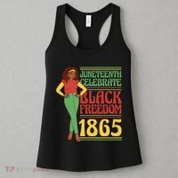African Female Juneteenth Celebrate Black Freedom 1865 Women's Tank Top thumb 3