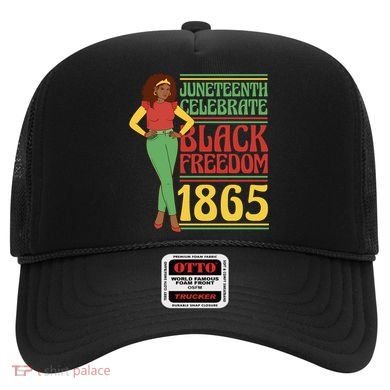 African Female Juneteenth Celebrate Black Freedom 1865 Hat