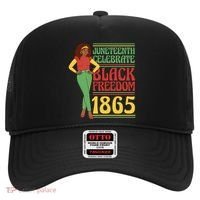 African Female Juneteenth Celebrate Black Freedom 1865 Hat thumb 0
