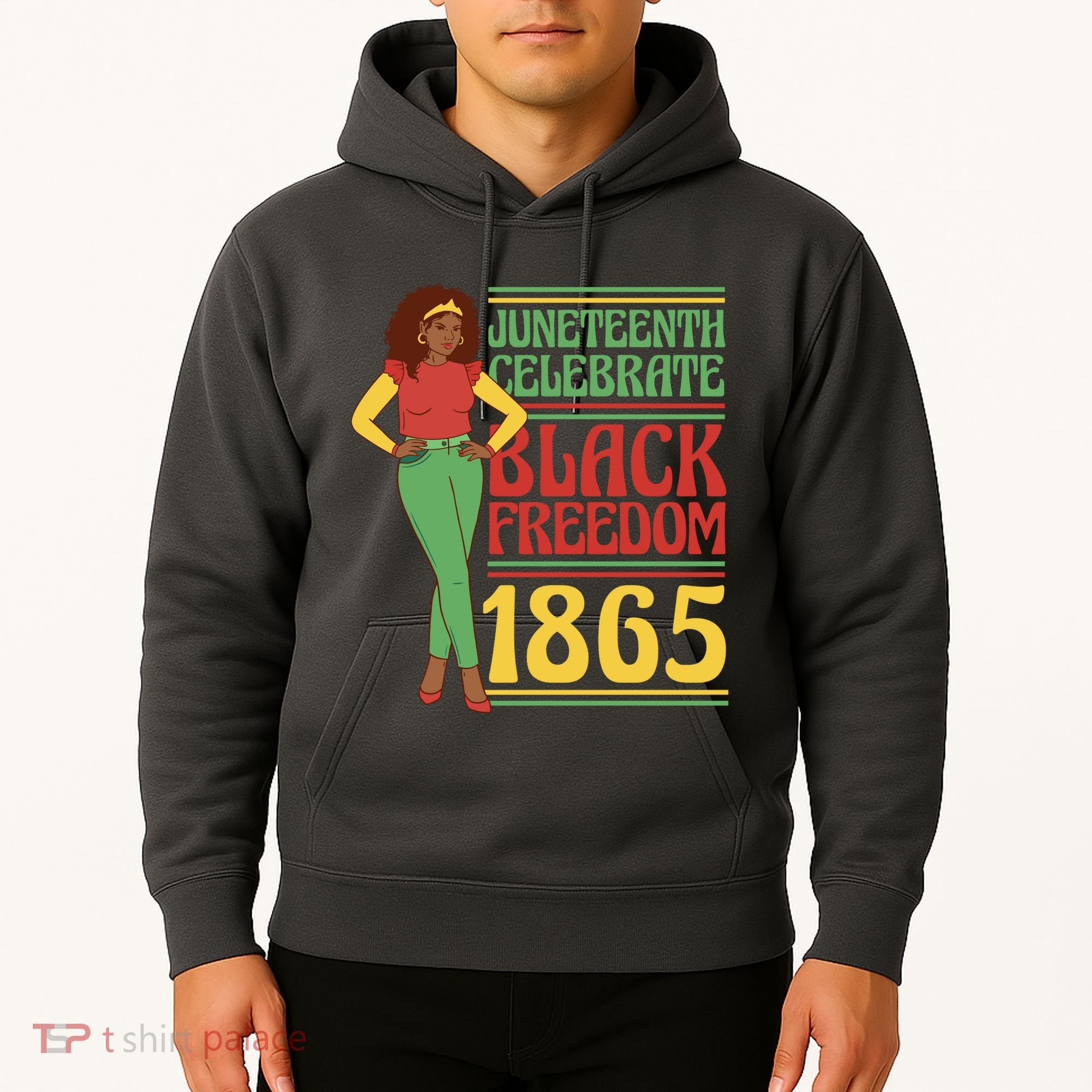 African Female Juneteenth Celebrate Black Freedom 1865 Hoodie