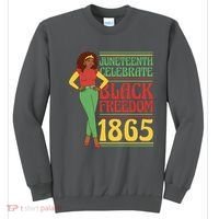 African Female Juneteenth Celebrate Black Freedom 1865 Sweatshirt thumb 0