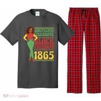 African Female Juneteenth Celebrate Black Freedom 1865 Pajama Set thumb 0
