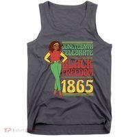 African Female Juneteenth Celebrate Black Freedom 1865 Tank Top thumb 0