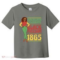 African Female Juneteenth Celebrate Black Freedom 1865 Toddler T-Shirt thumb 0