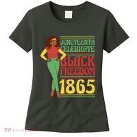 African Female Juneteenth Celebrate Black Freedom 1865 Women's T-Shirt thumb 0