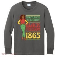African Female Juneteenth Celebrate Black Freedom 1865 Kids Long Sleeve Shirt thumb 0