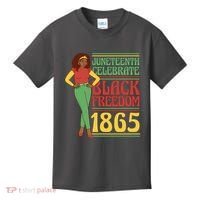 African Female Juneteenth Celebrate Black Freedom 1865 Kids T-Shirt thumb 0