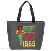 African Female Juneteenth Celebrate Black Freedom 1865 Tote Bag thumb 0