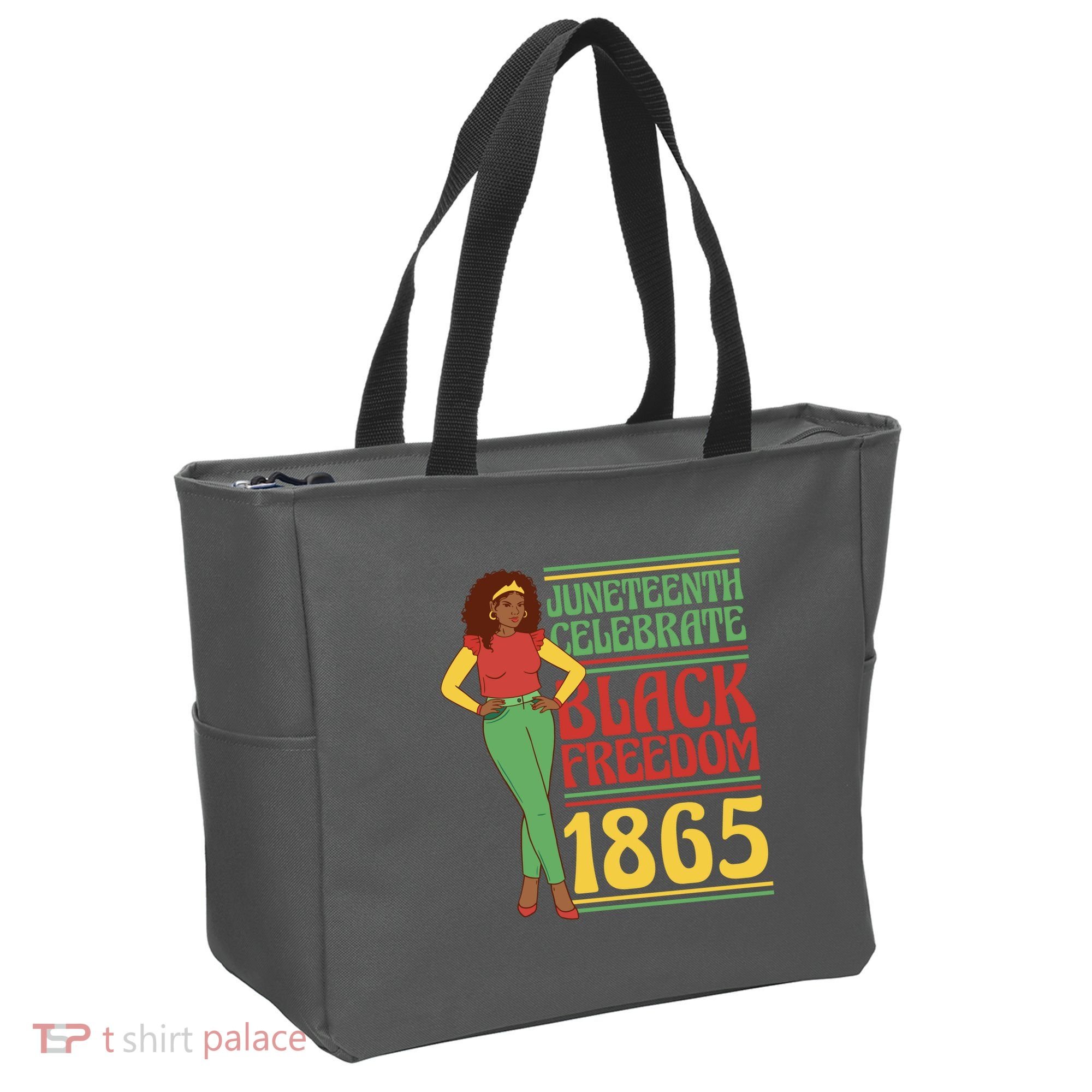 African Female Juneteenth Celebrate Black Freedom 1865 Tote Bag