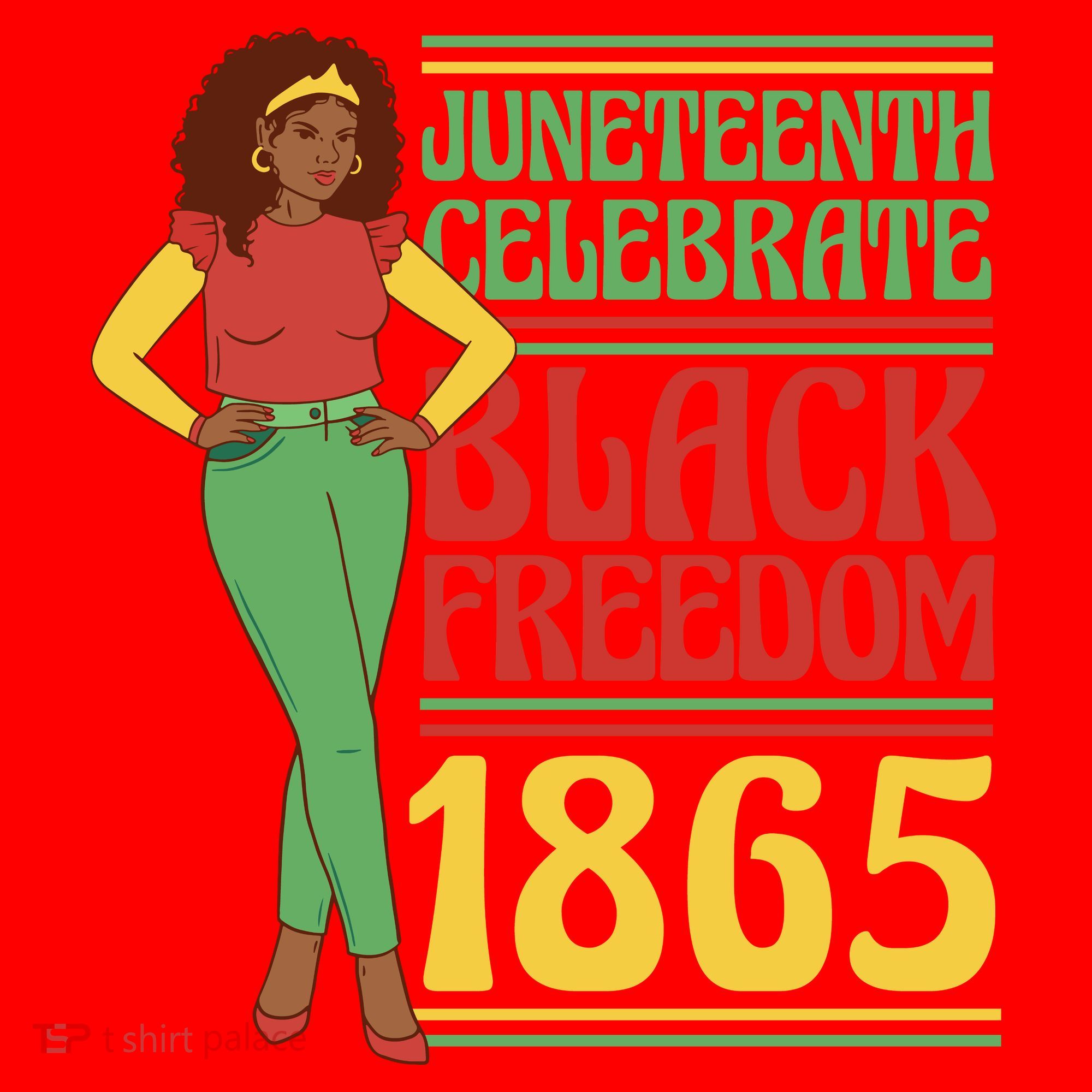 African Female Juneteenth Celebrate Black Freedom 1865 Santa Hat