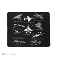 American Fighters Jets F22 Raptor F14 Tomcat Plane Mousepad thumb 0