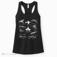 American Fighters Jets F22 Raptor F14 Tomcat Plane Women's Tank Top thumb 0