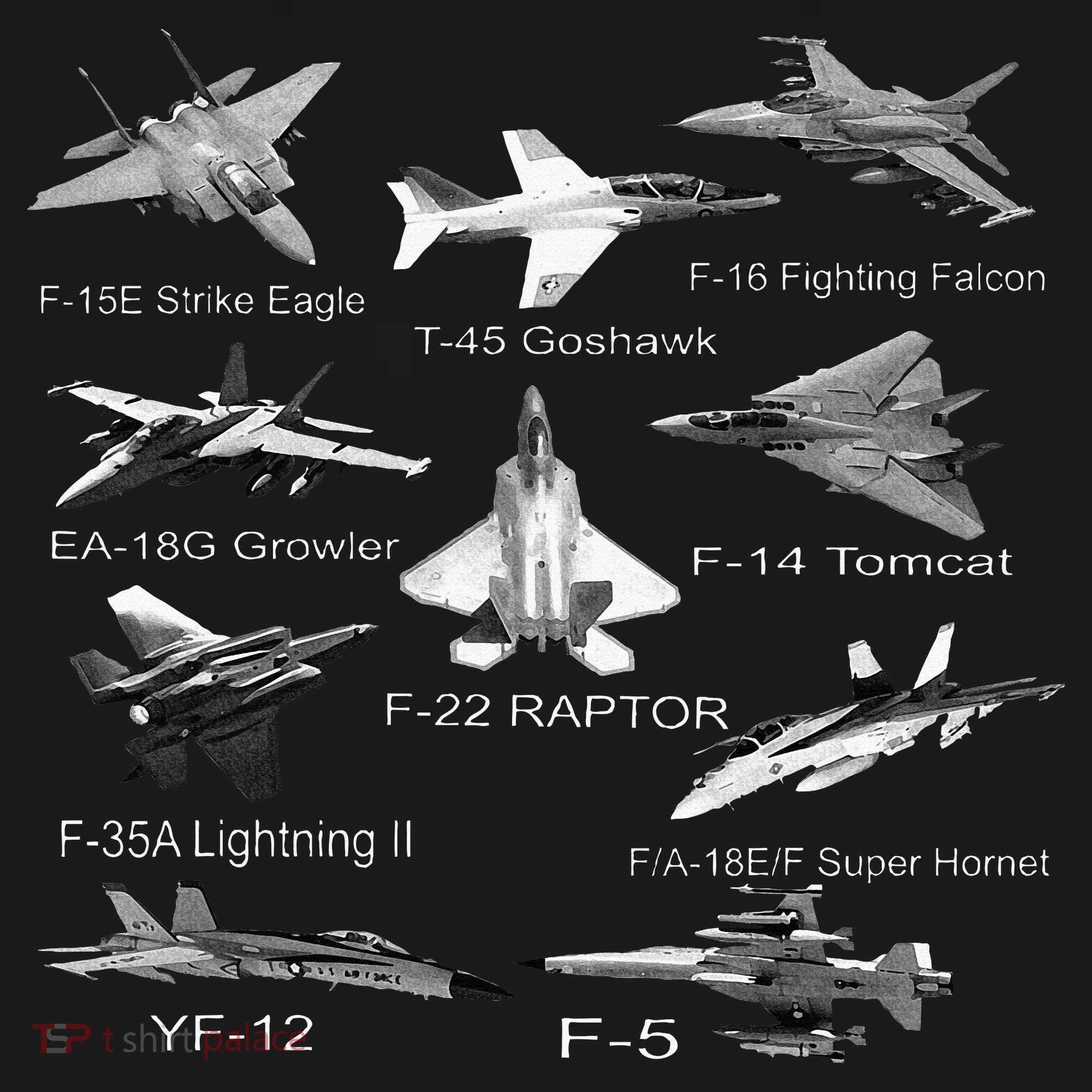 American Fighters Jets F22 Raptor F14 Tomcat Plane Toddler Hoodie
