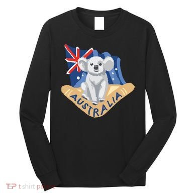 Australia Flag Koala Boomerang Long Sleeve Shirt