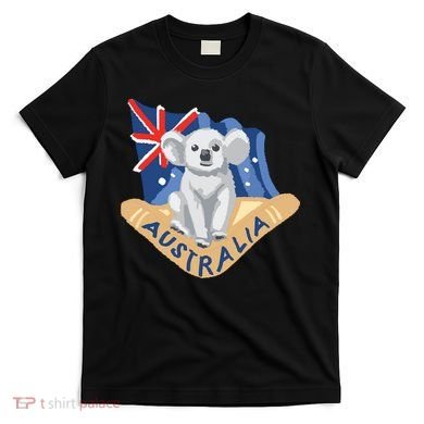 Australia Flag Koala Boomerang T-Shirt