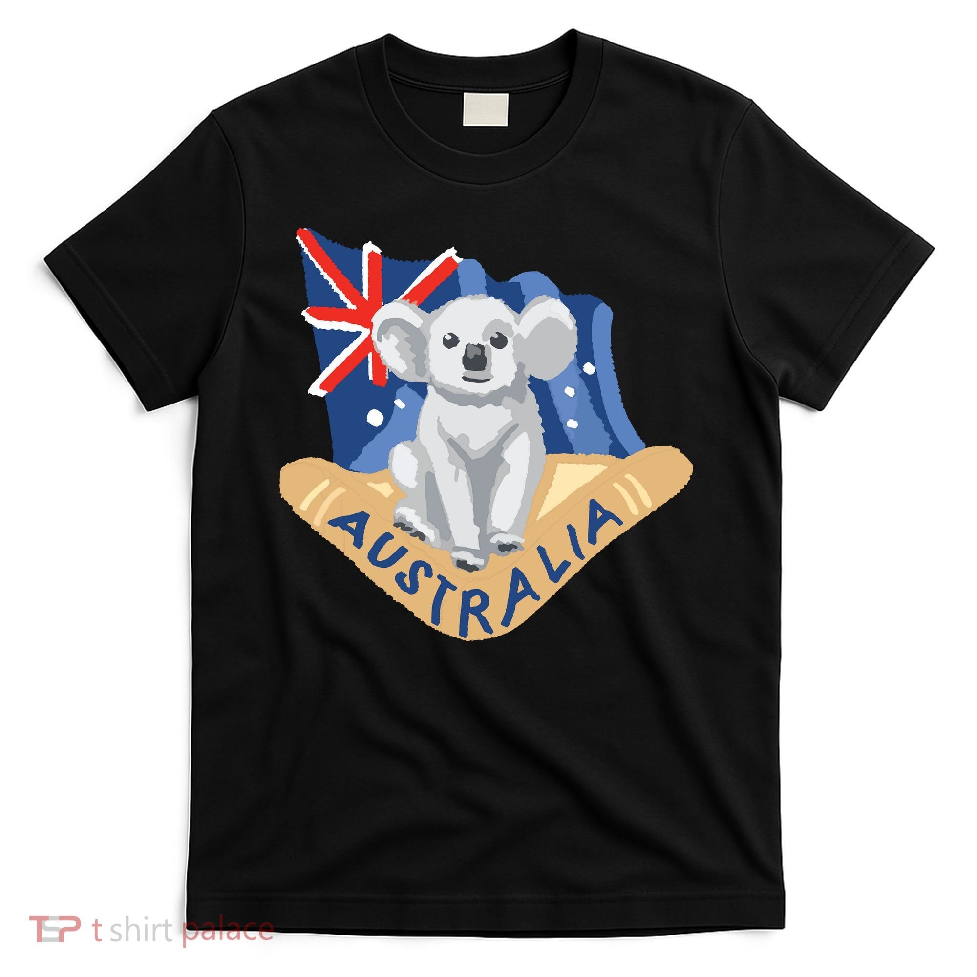 Australia Flag Koala Boomerang T-Shirt