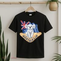 Australia Flag Koala Boomerang T-Shirt thumb 2