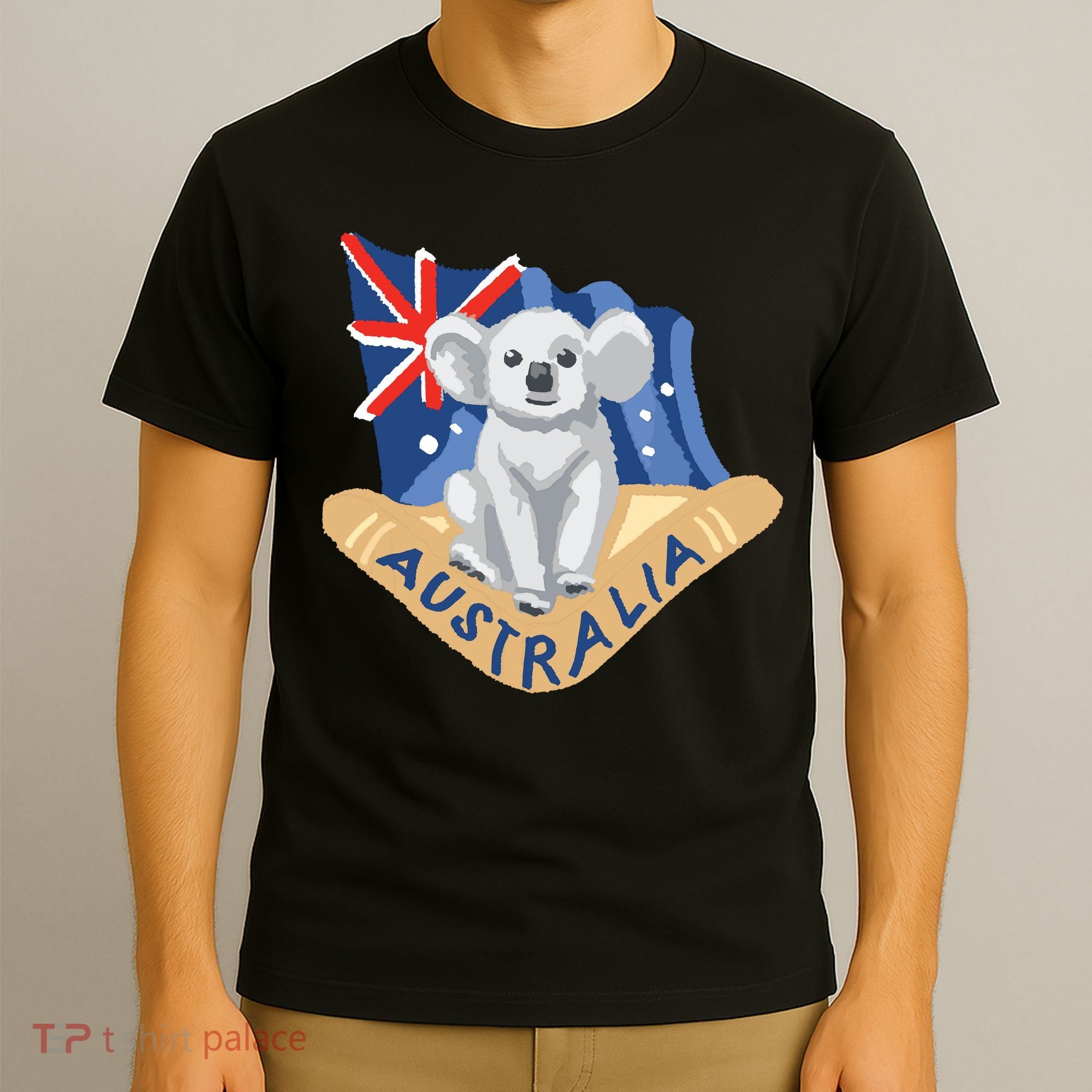 Australia Flag Koala Boomerang T-Shirt