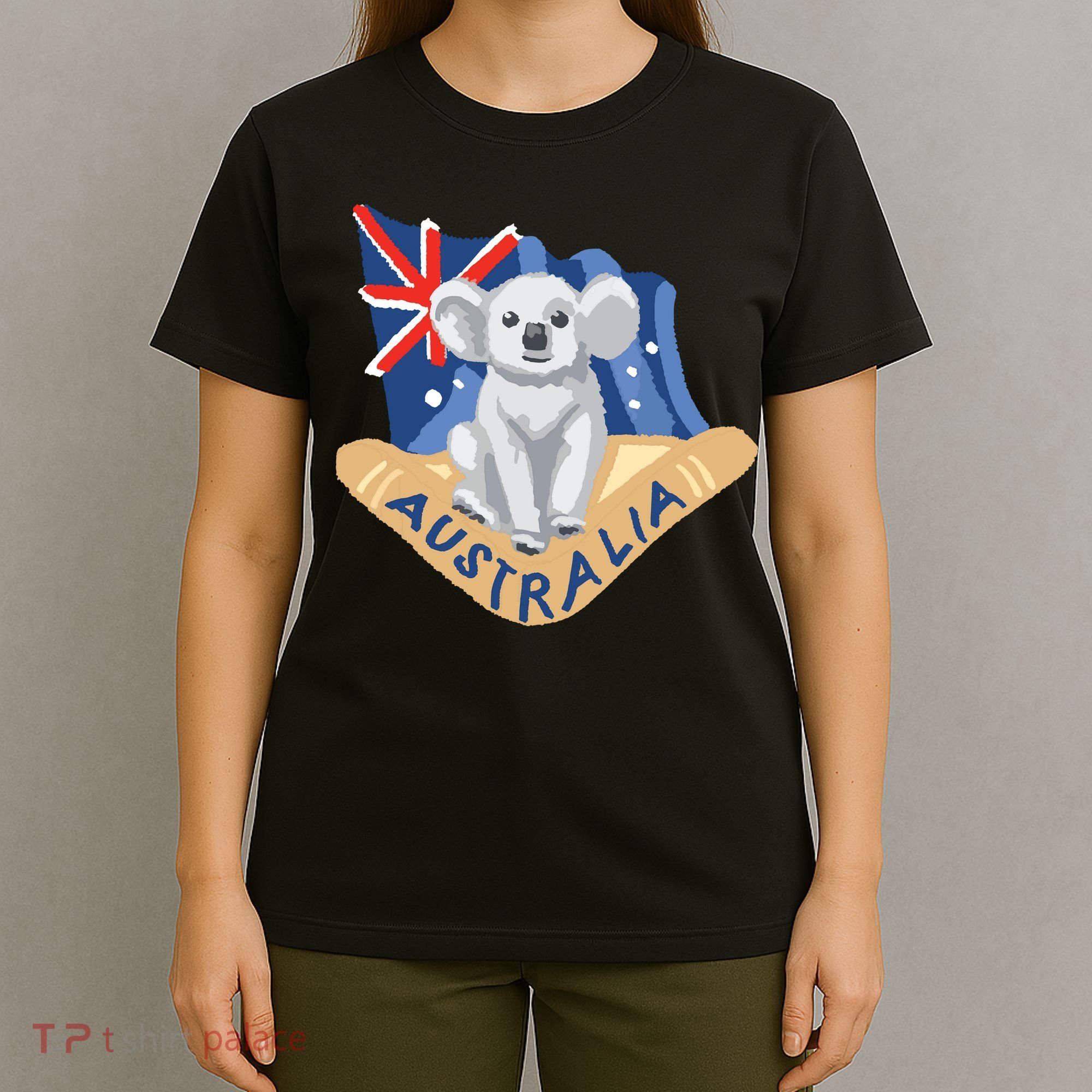 Australia Flag Koala Boomerang T-Shirt