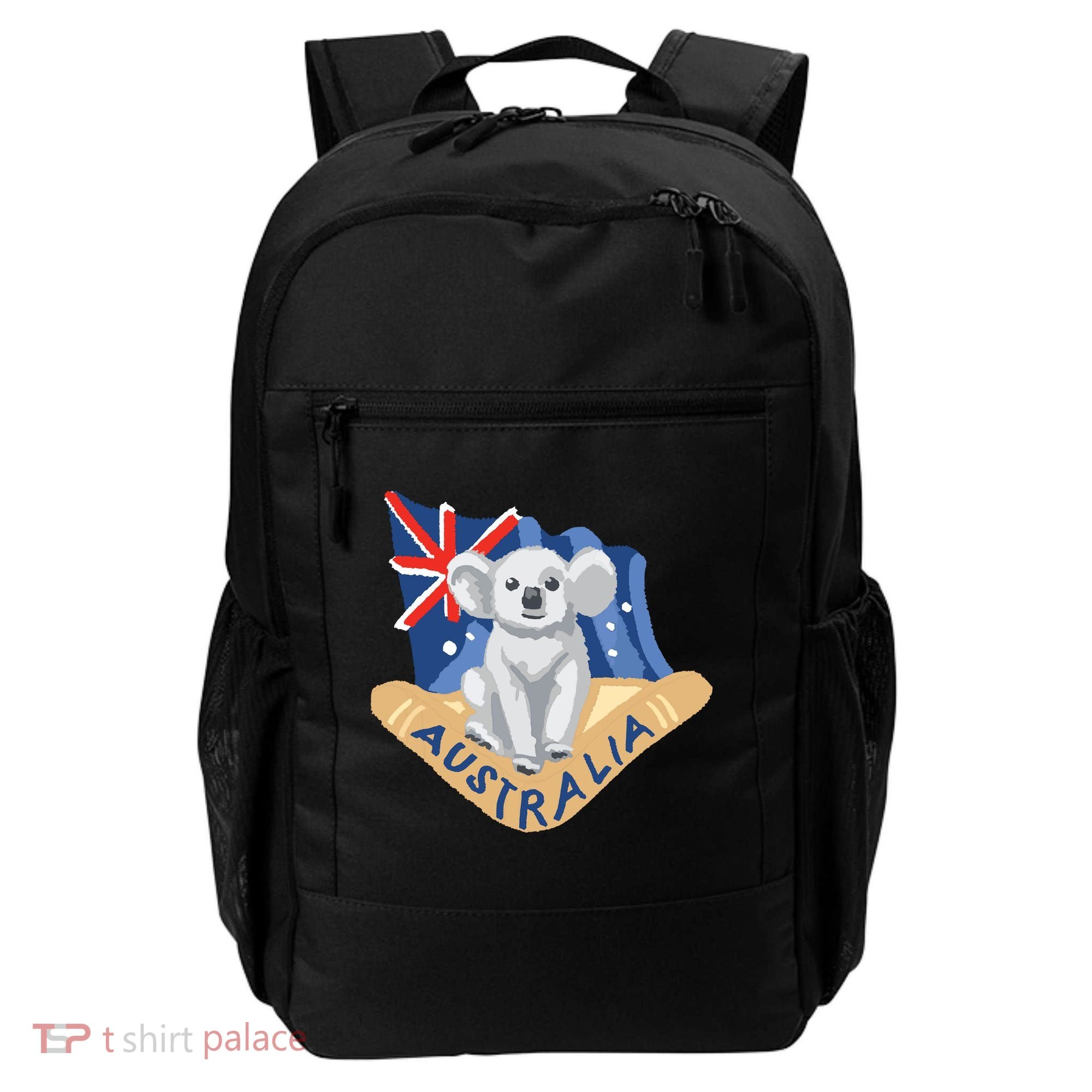Australia Flag Koala Boomerang Backpack
