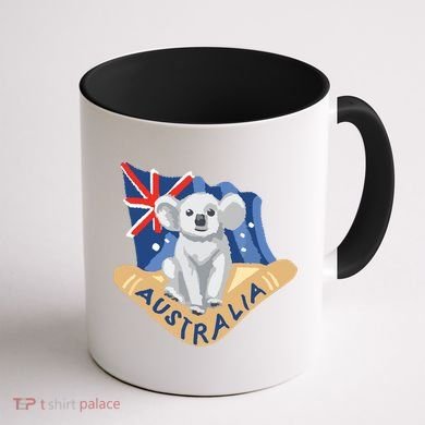 Australia Flag Koala Boomerang Coffee Mug back