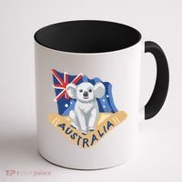 Australia Flag Koala Boomerang Coffee Mug thumb 1