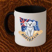 Australia Flag Koala Boomerang Coffee Mug thumb 2
