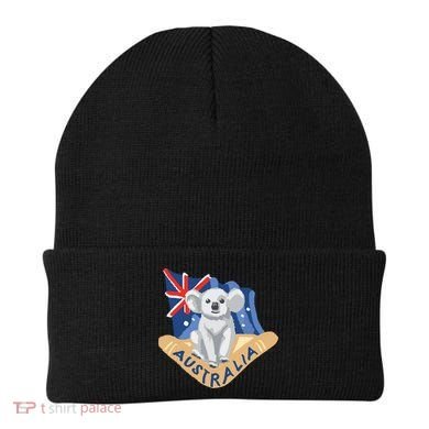 Australia Flag Koala Boomerang Beanie