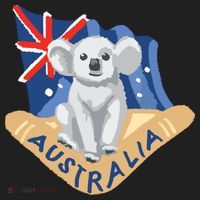 Australia Flag Koala Boomerang Beanie thumb 2
