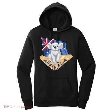 Australia Flag Koala Boomerang Women's Hoodie