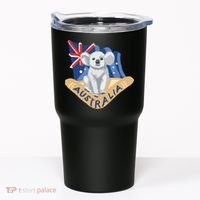 Australia Flag Koala Boomerang Tumbler thumb 0