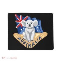 Australia Flag Koala Boomerang Mousepad thumb 0